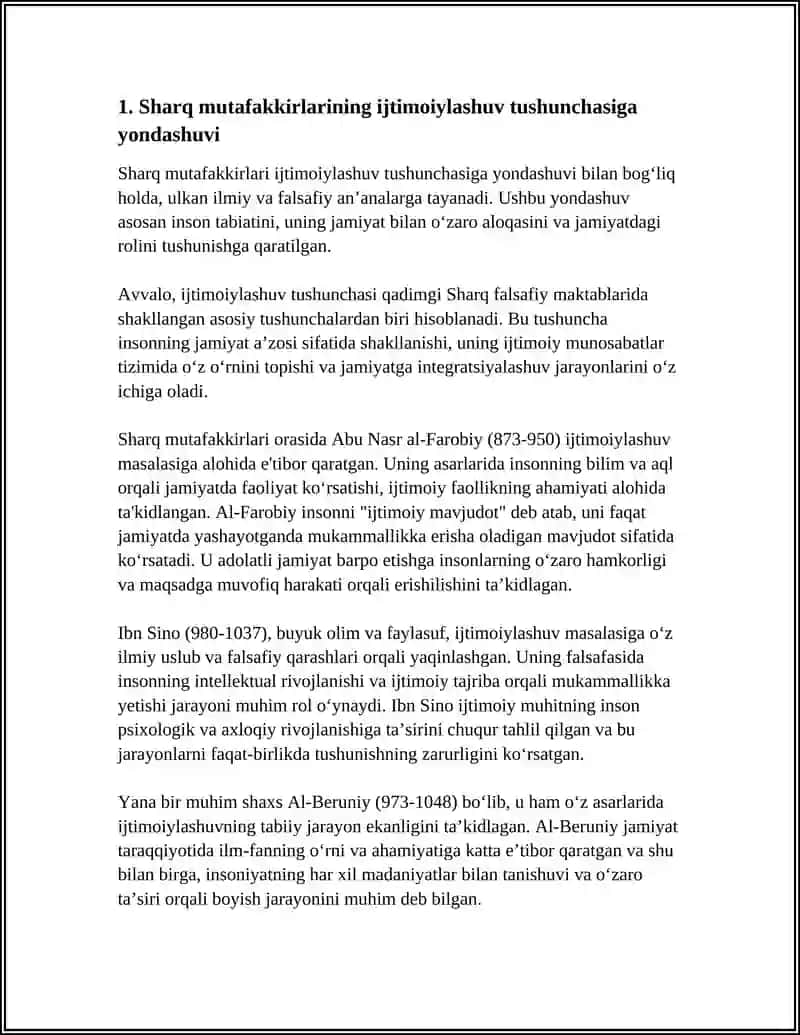 SHARQ MUTAFAKKIRLARI ASARLARIDA SHAXS IJTIMOIYLASHUV MASALALARINI YORITILISHI 3