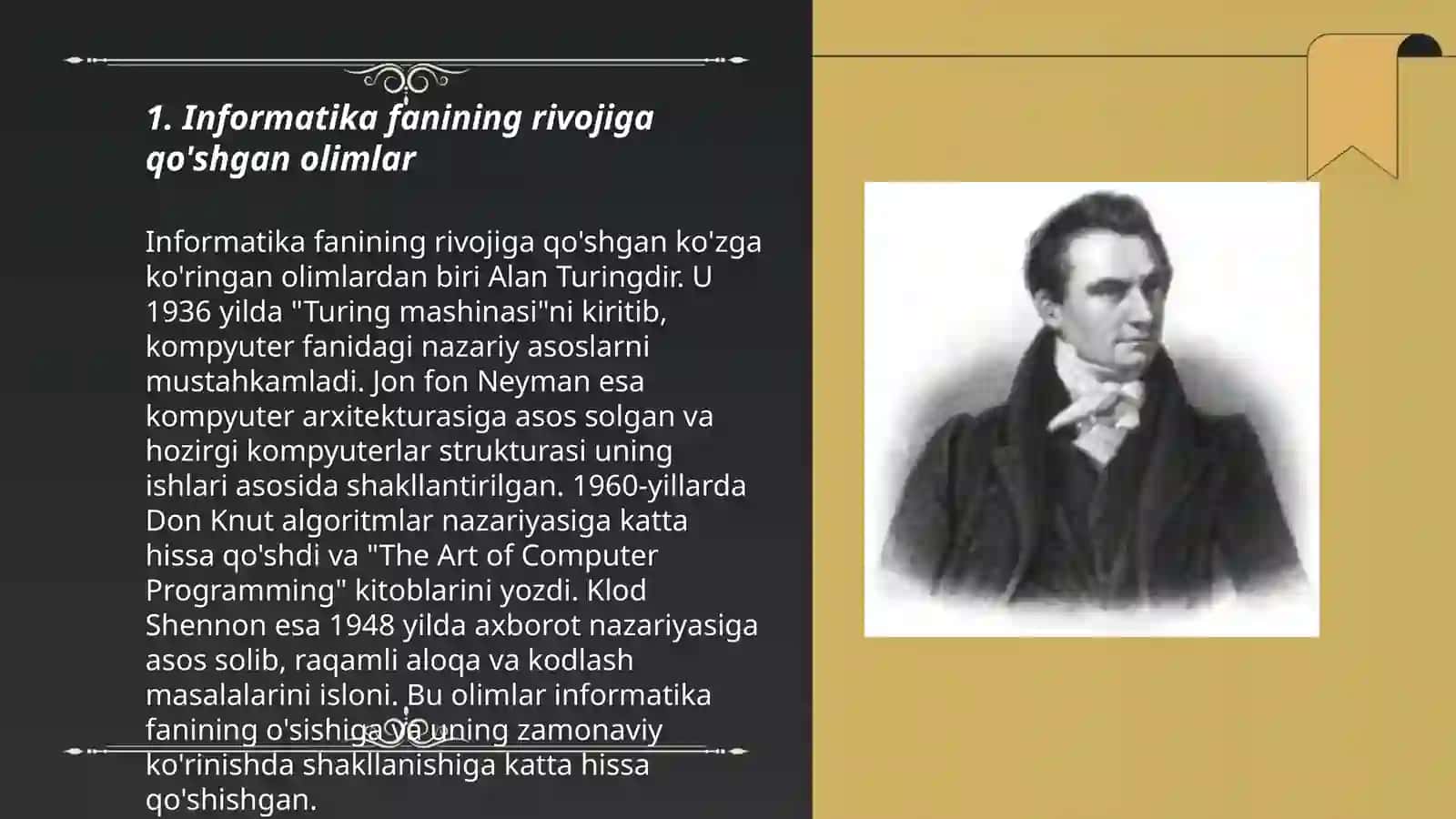 Informatika fani rivojiga hissa qo'shgan olimlar 3