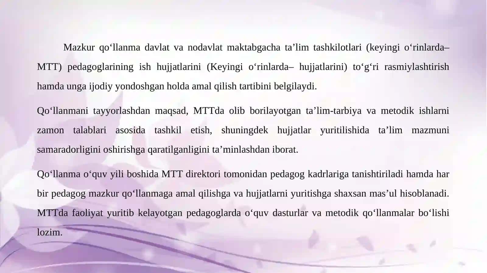 Maktabgachata’lim tashkilotining ish hujjatlari 3