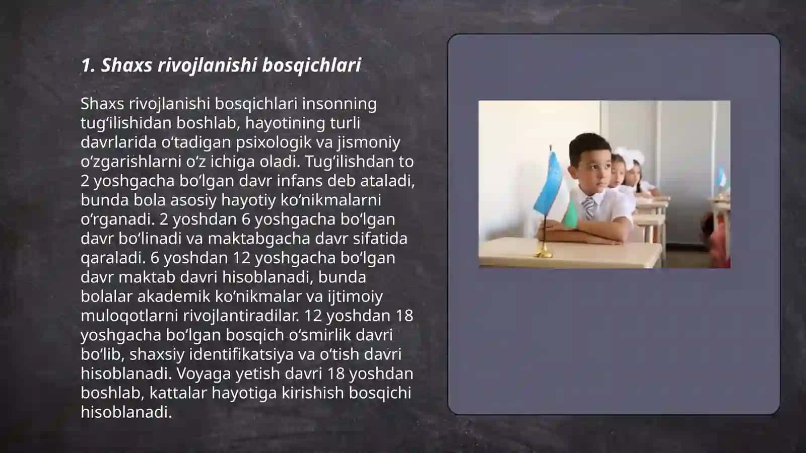 Shaxsning rivojlanishi tarbiyasi va ijtimoiylashuvi, tarbiyaning maqsad vazifalari 3