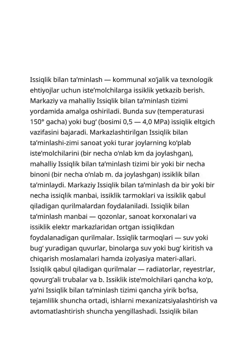 Issiqlik bilan ta'minlash tizimida o'rnatilgan tayanchlarning hisobi 3