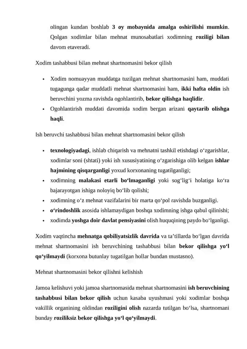 Mehmat shartnomasini bekor qilish 3