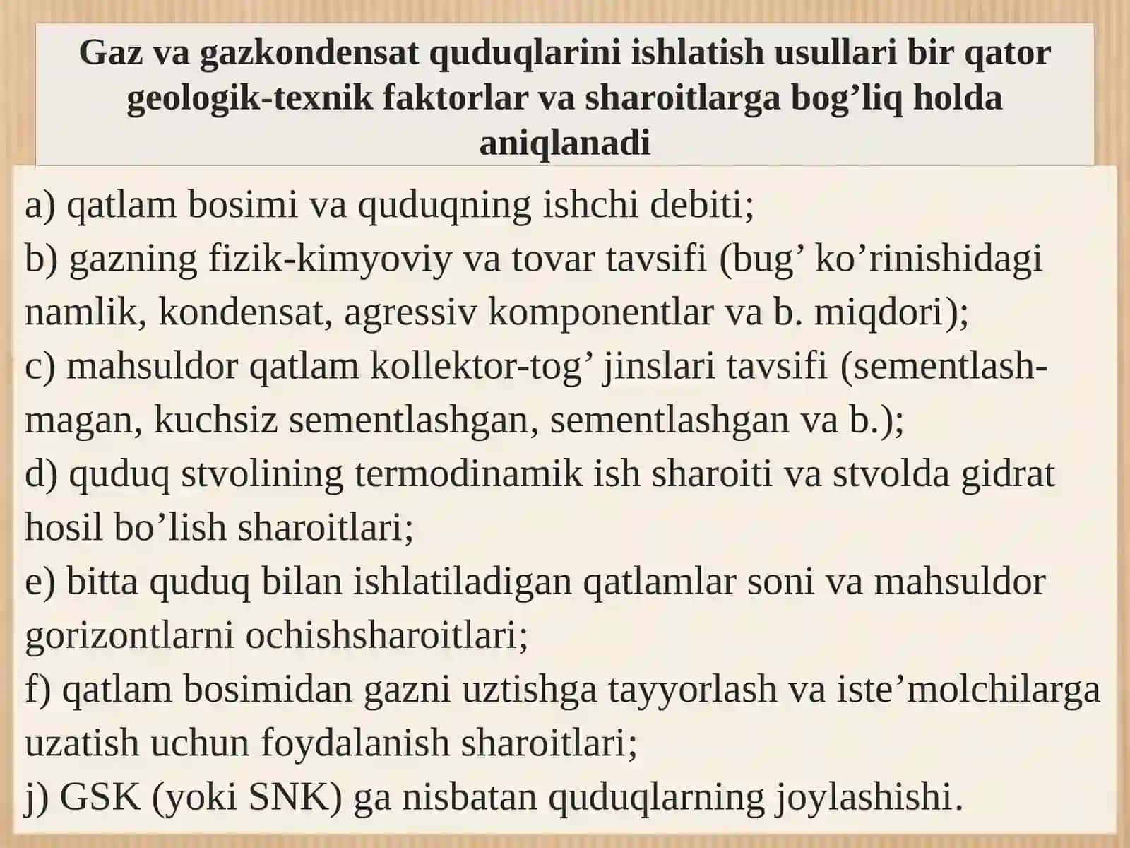 Quduqning yer osti va yer ustki jixozlari 3