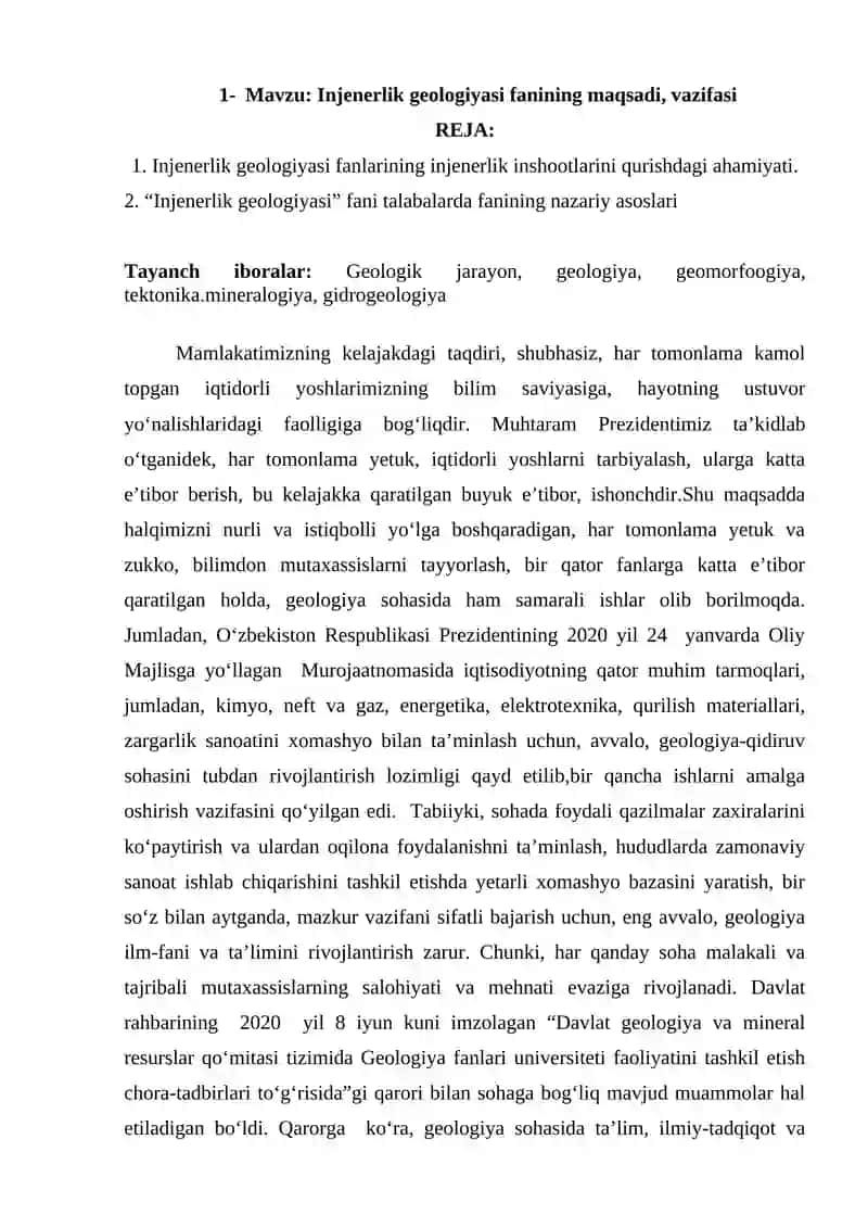 Bakalavriyatning 60730300- Bino va inshootlar qurilishi 3