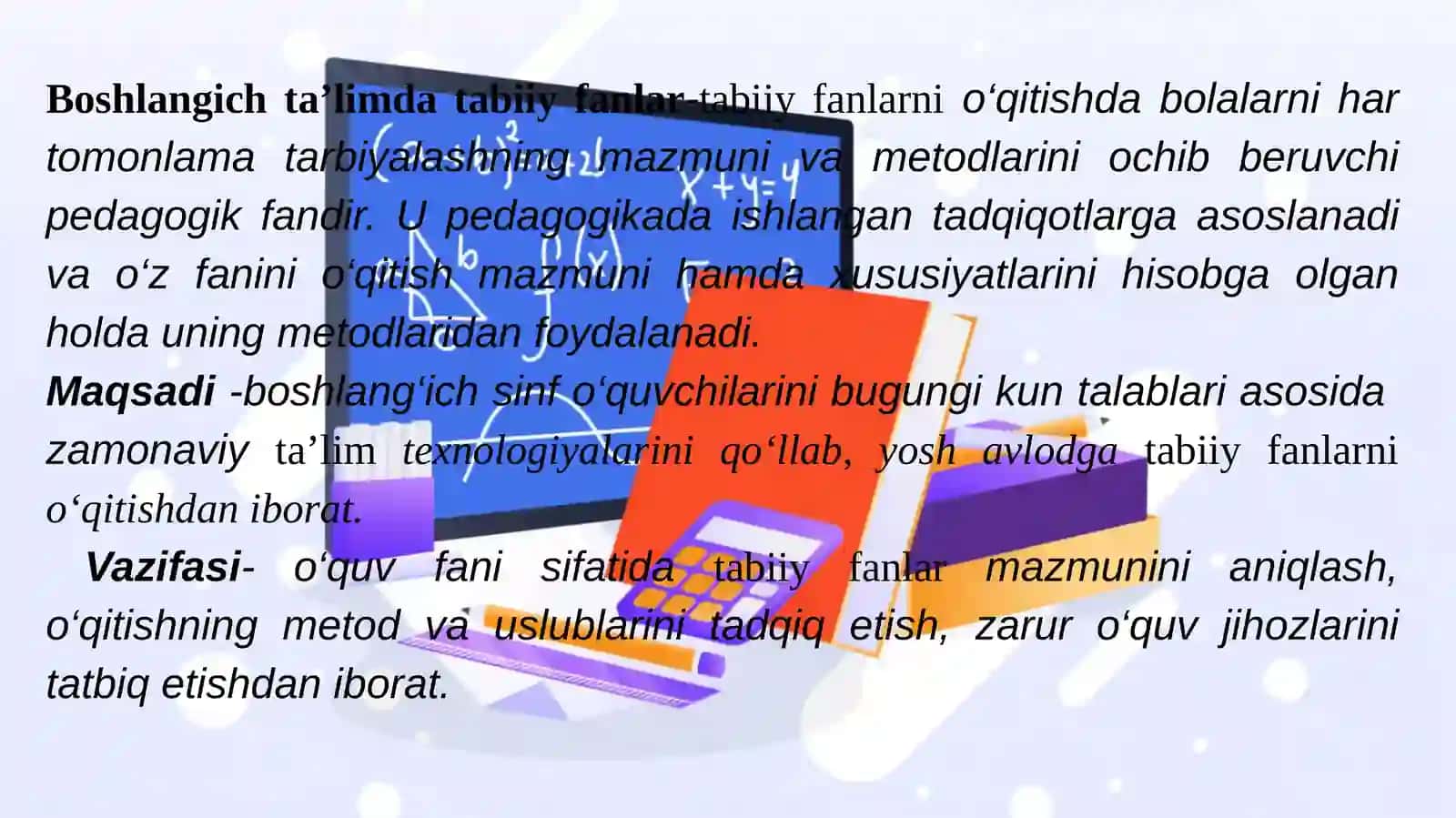 Boshlang'ich ta'limda tabiiy fanlarni o'rgatish 3