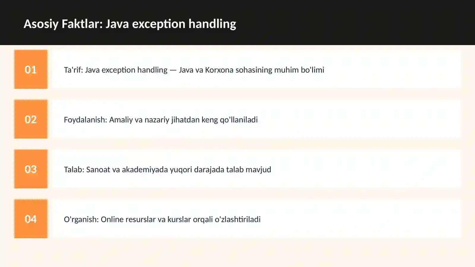 Java exception handling 3