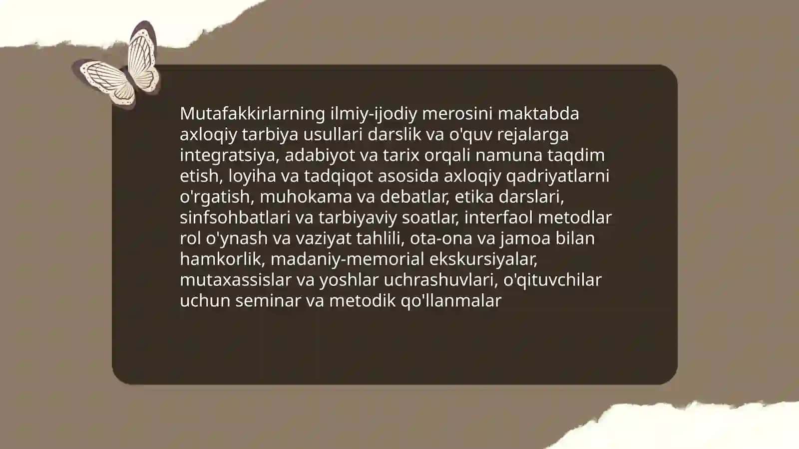 Mutafakkirlarining ilmiy-ijodiy me'rosidan xalq tarbiyasi va avlodlar vorisligi joydalanish 3