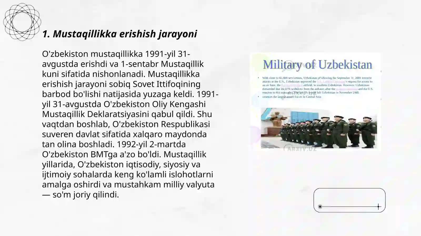 O'zbekistonning mustaqillik yillari tarixiga oid manbalar 3