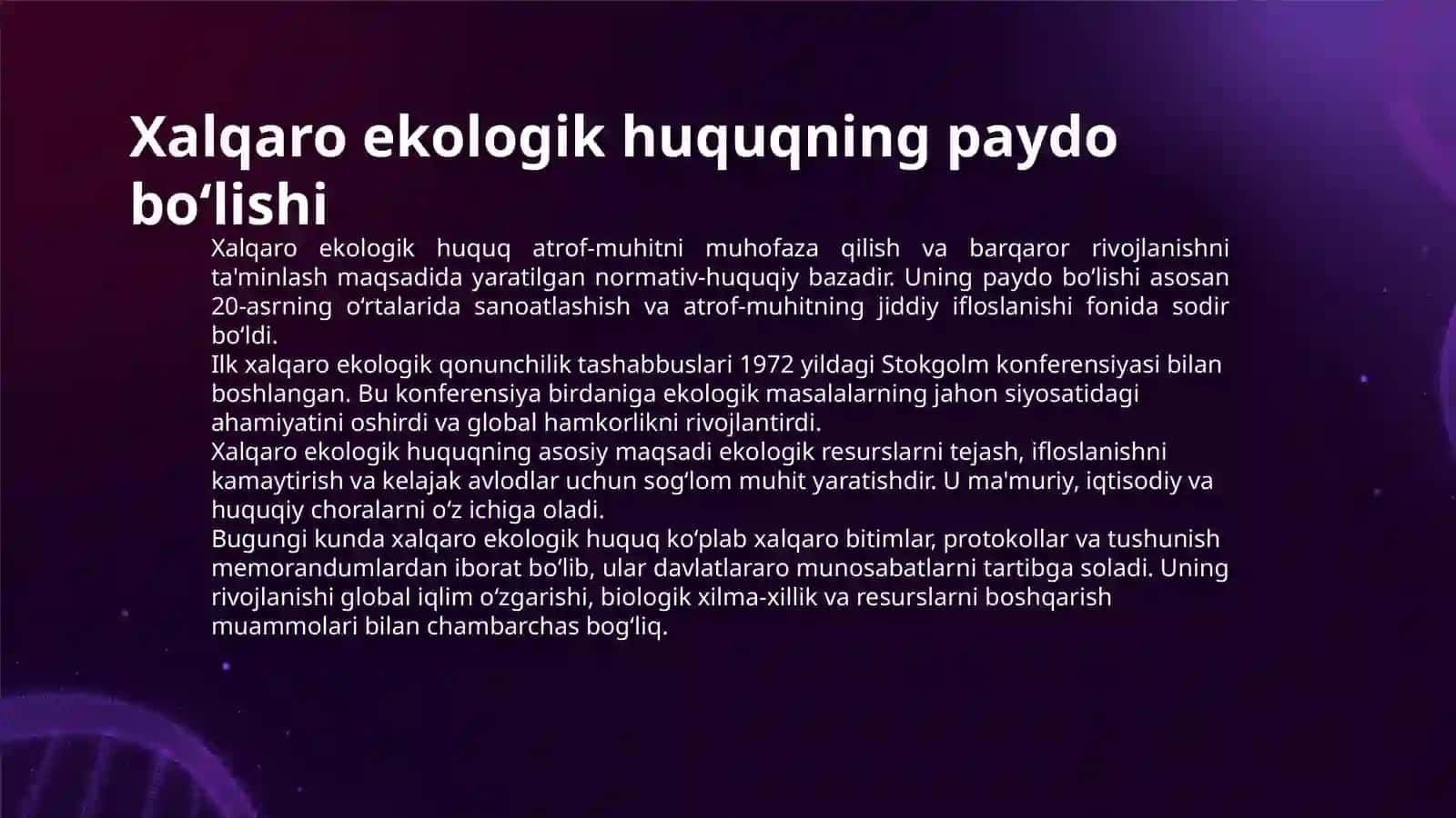 XALQARO EKOLOGIK HUQUQNING RIVOJLANISH TENDENSIYALARI 3