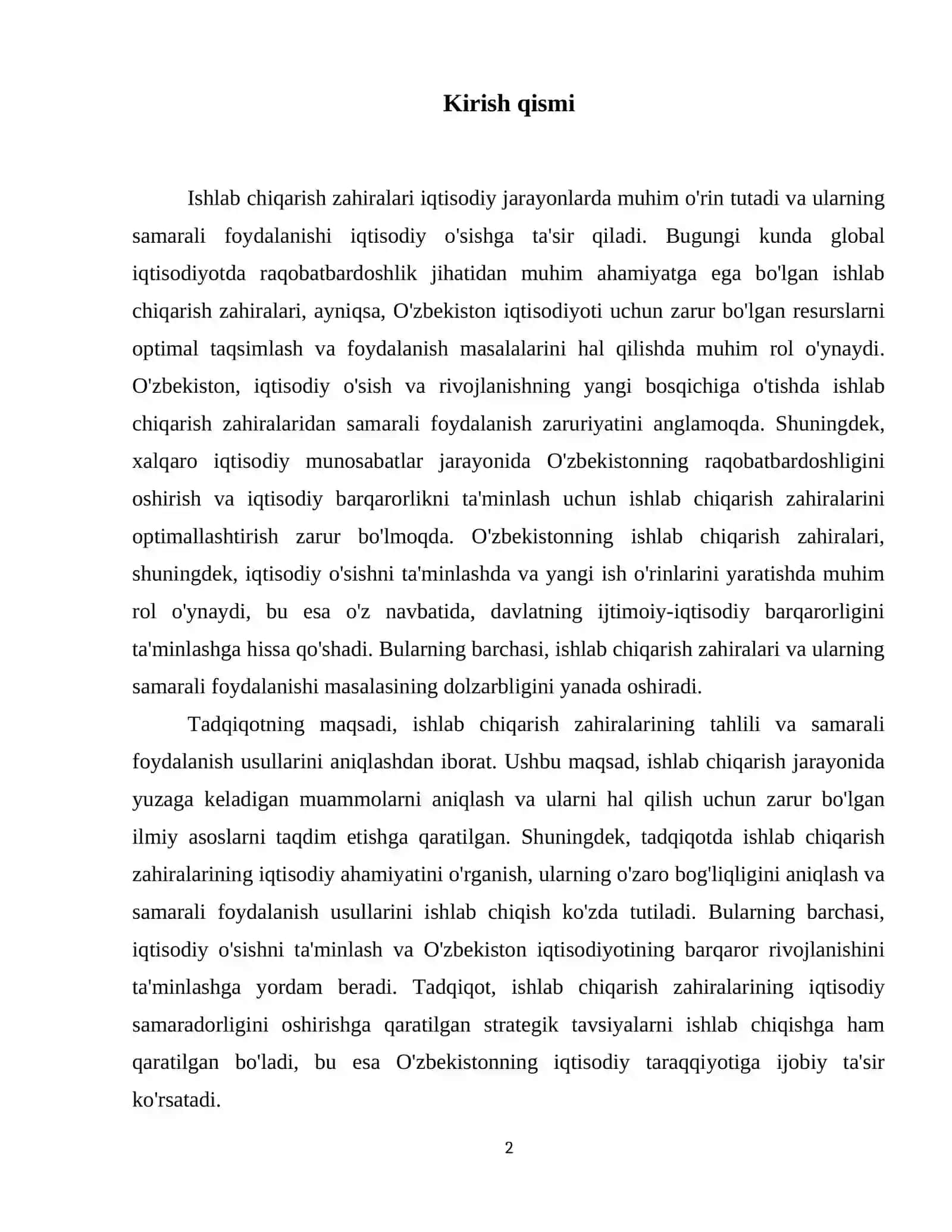 Ishlab chiqarish zahiralari va ulardan samarali foydalanishni tahlili 3