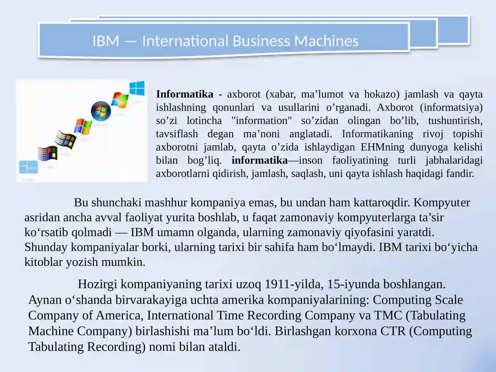 IBM kompaniyasi tarixi 3