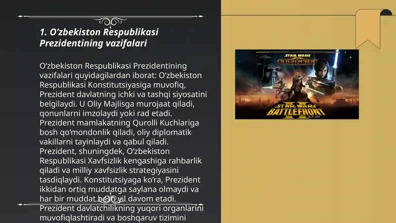O’zbekiston Respublikasi Prezidentining vazifalari 3