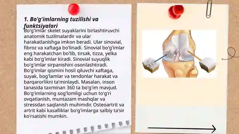 Bo'g'imlarning biomexanikasi. Birlashmalarning rentgenanatomiyasi. 3