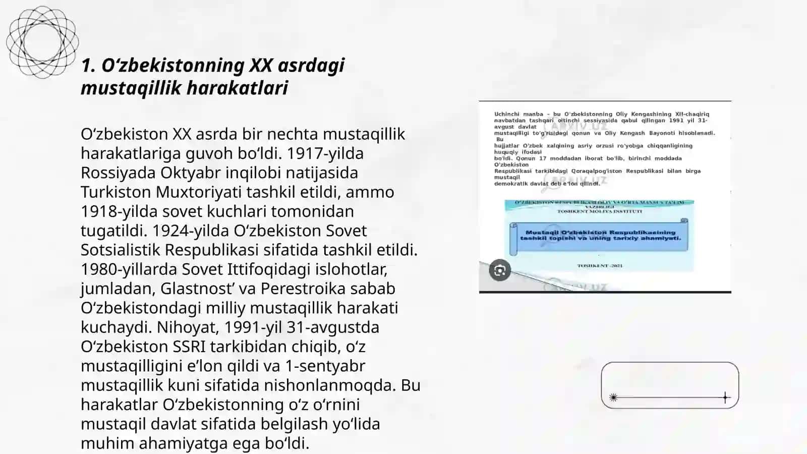Oʻzbekistonning XX asr tarixiga oid manbalar 3