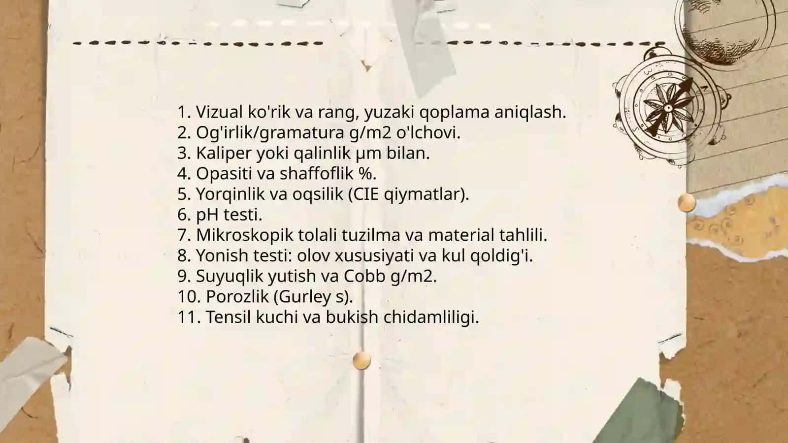 Qog'oz turlari dan namunalar tayyorlash 3