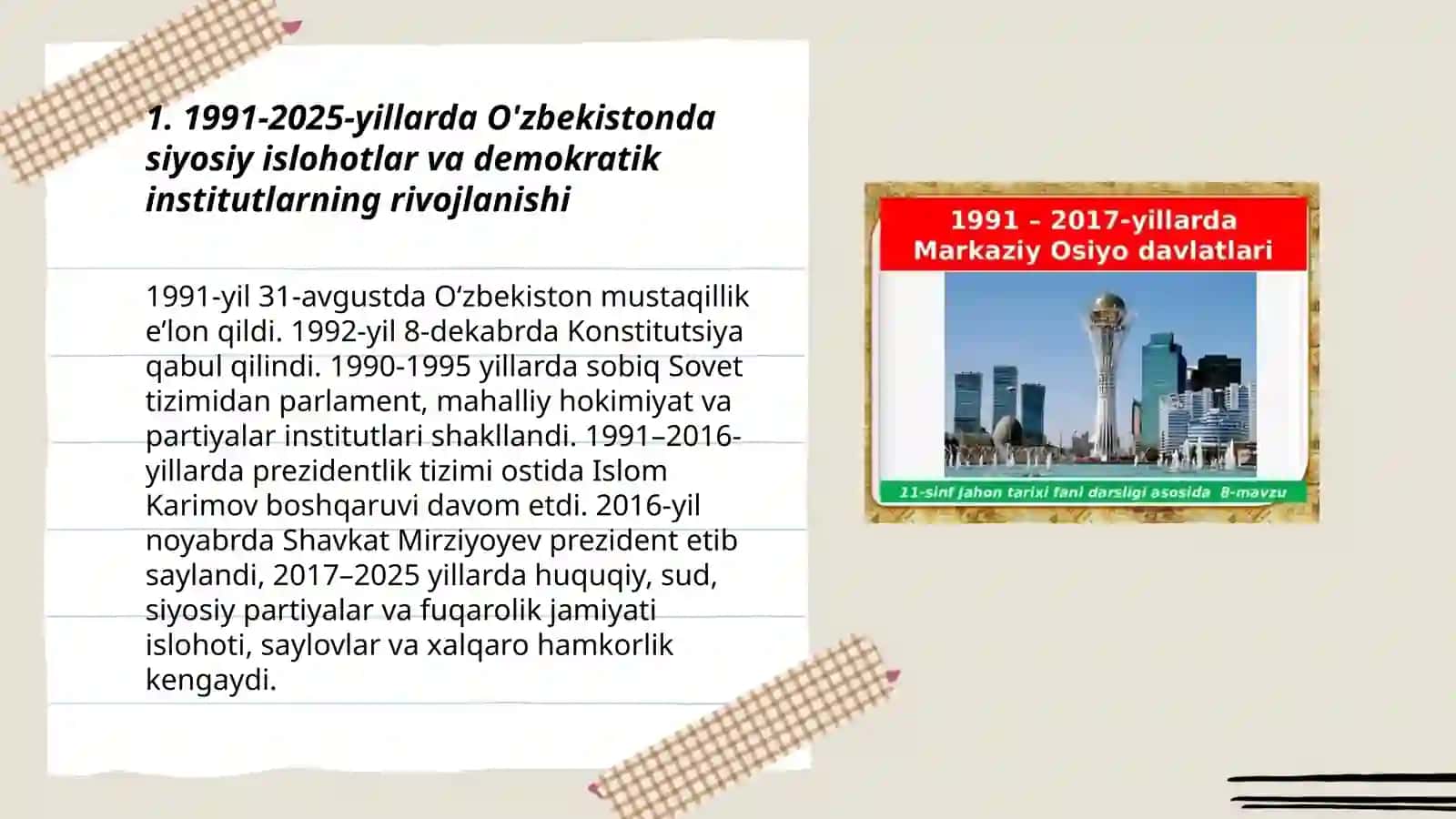 1991-2025-yillarda O'zbekiston va jahon davlatlari taragqiyoti 3