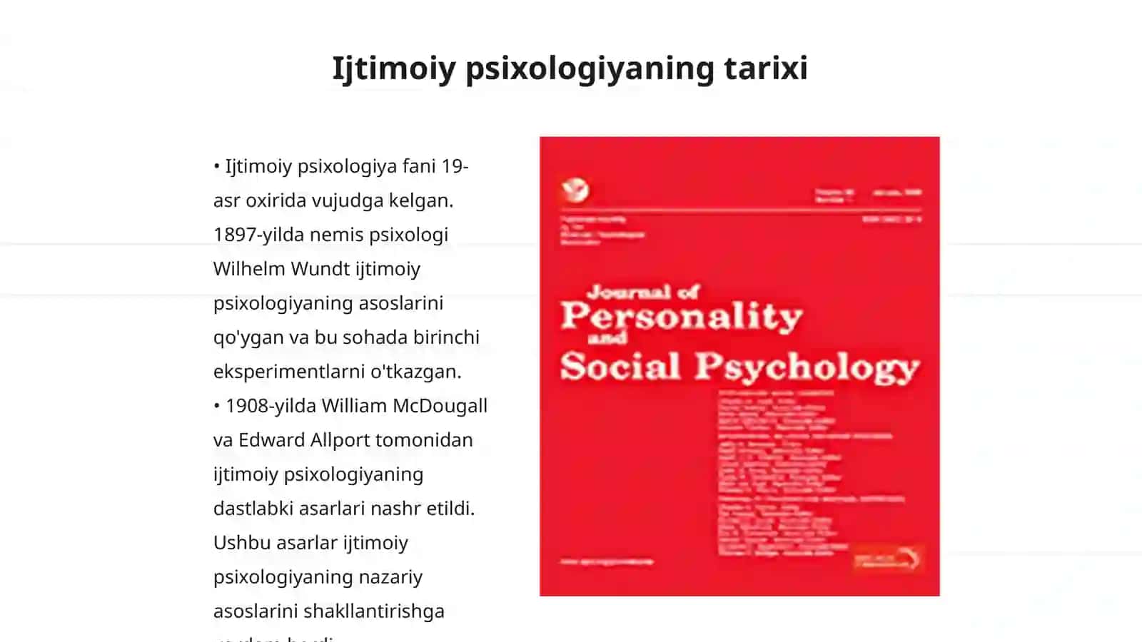 Ijtimoiy psixologiyaga kirish 3