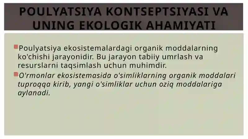 Poulyatsiya haqida talimot 3