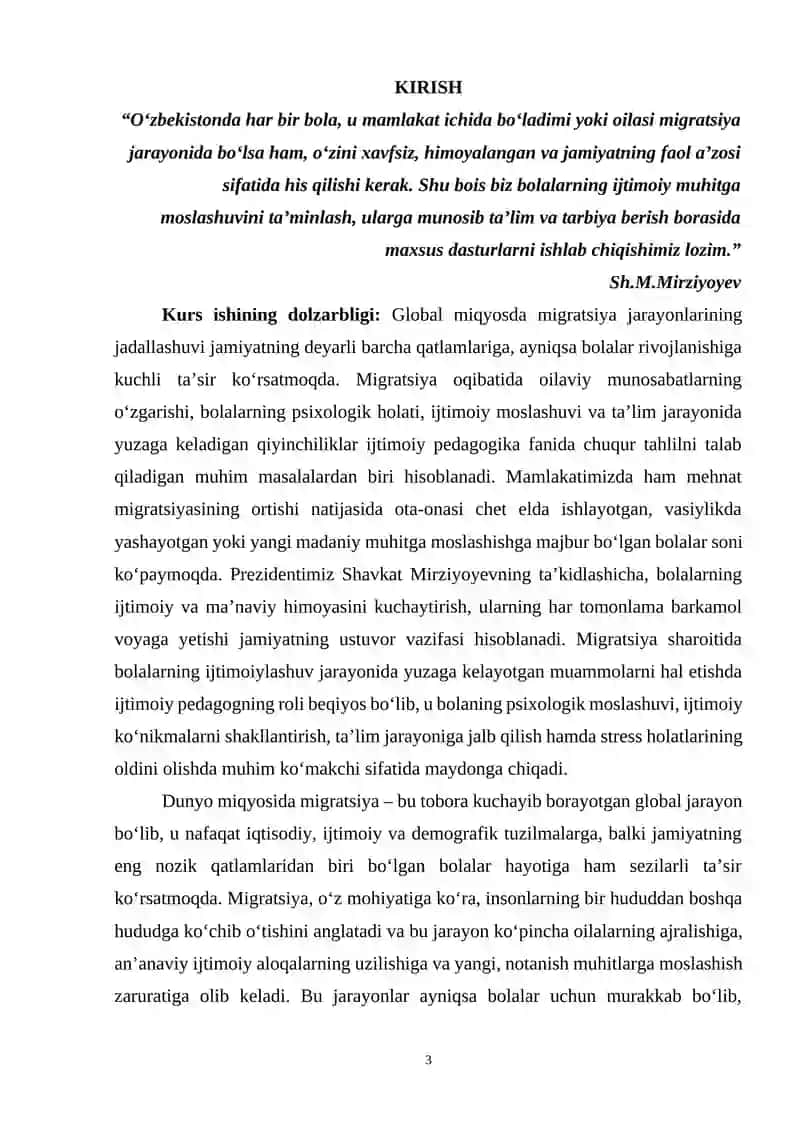 Migratsiya jarayonlari va bolalar ijtimoiylashuvi ijtimoiy pedagogik muammolar 3