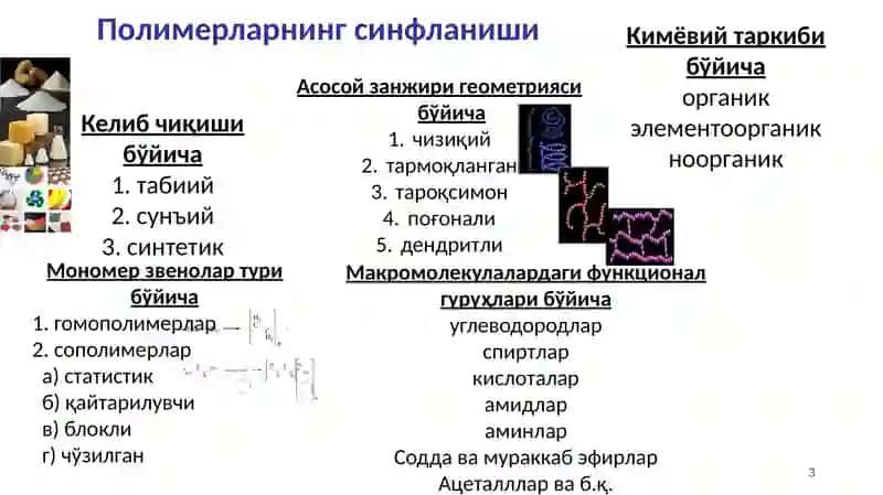 Полимерларнинг уст молекуляр тузилиши 3