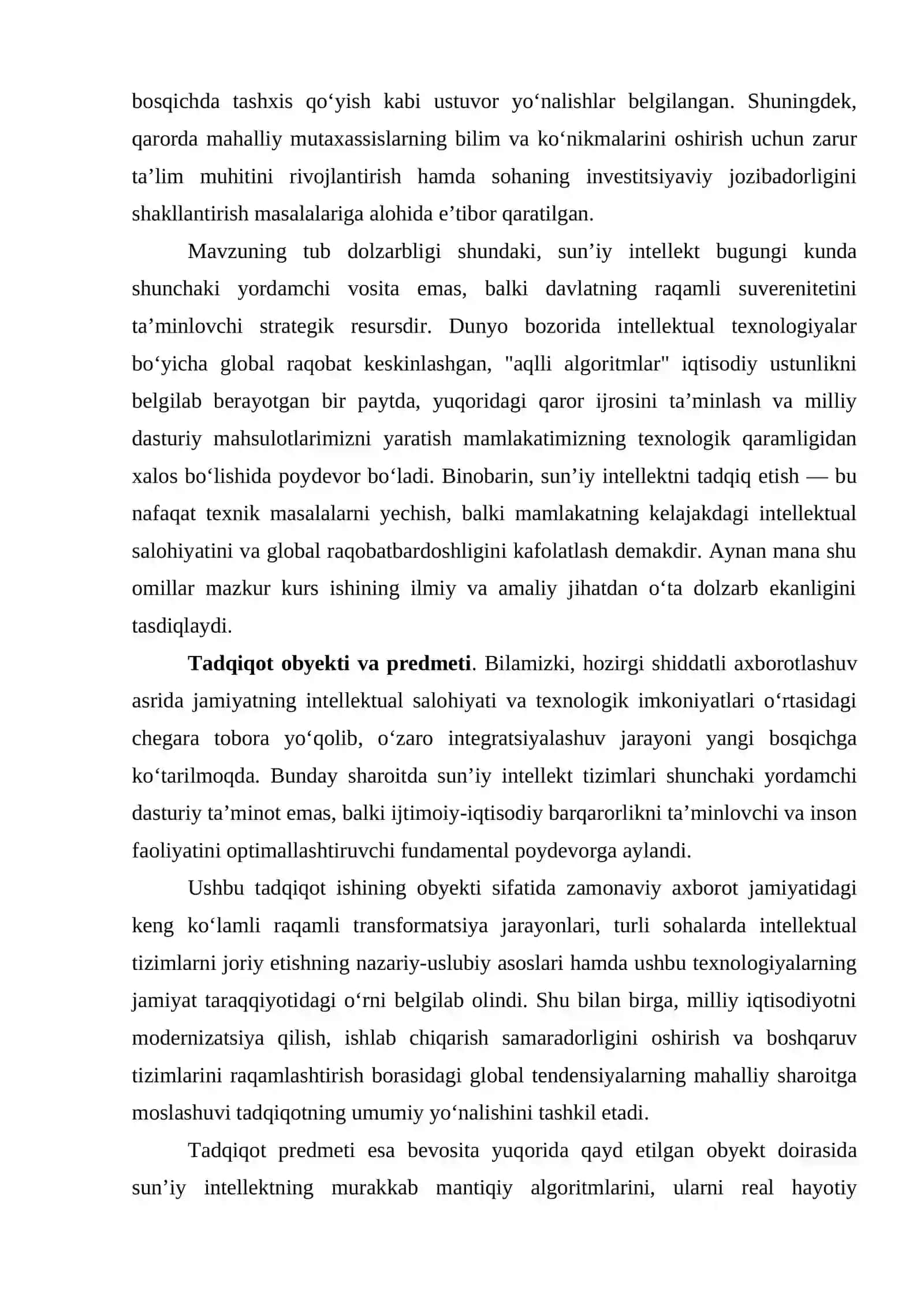 Axborot tizimlari va texnologiyalar davrida sun'iy intellektning moslashuvi va rivojlanish tendensiyalari 3