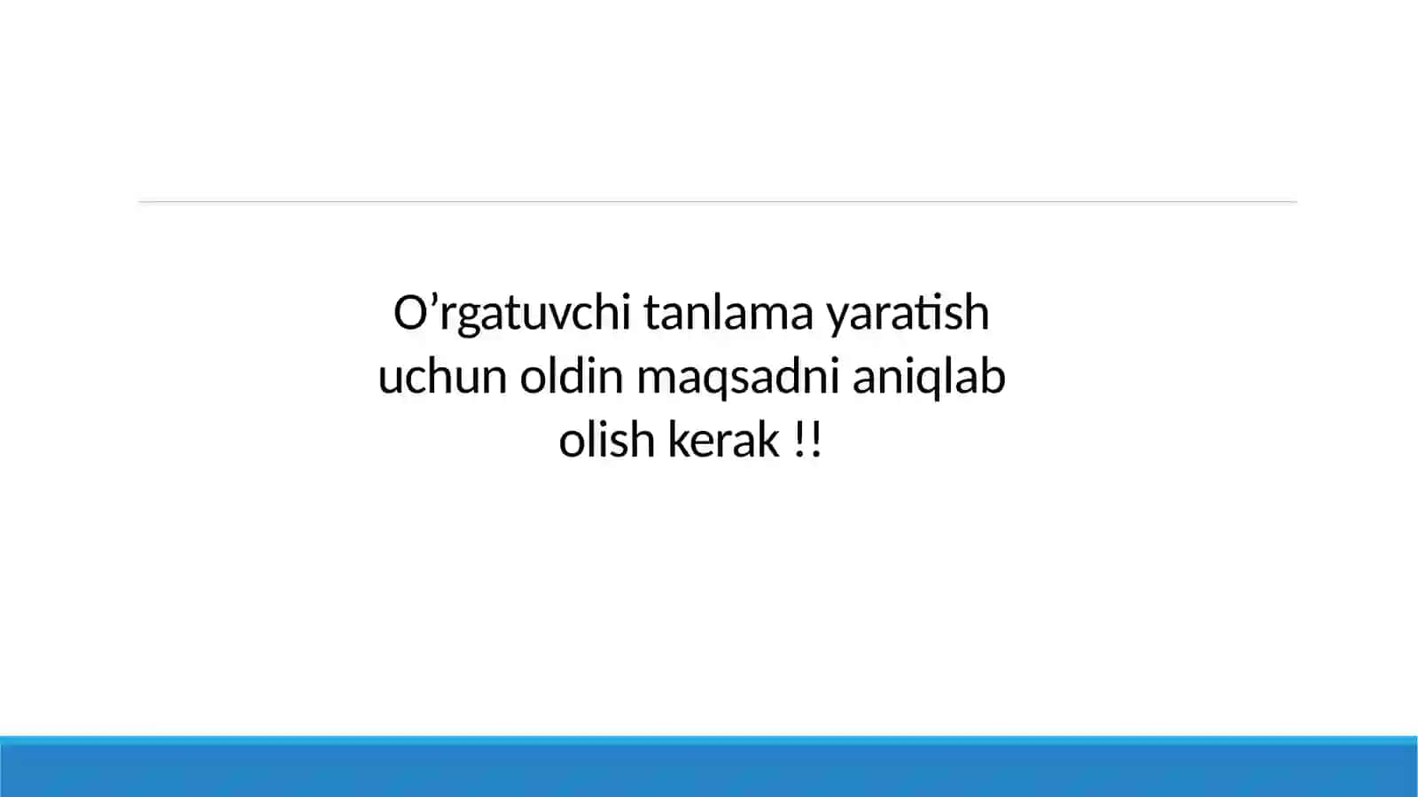 O’rgatuvchi tanlama tayyorlash (Data Preparation for ML) 3