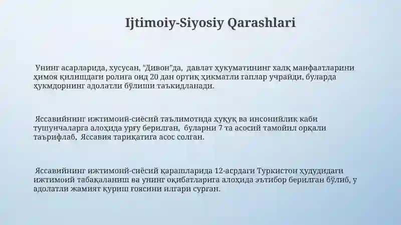 Ahmad Yassaviy hikmatlari 3