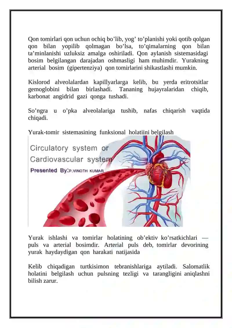 YURAK-QON TOMIR TIZIMI KASALLIKLARI BILAN KASALLANGAN BEMORLARNI PARVARISHI VA ULARNING NAZORATI 3