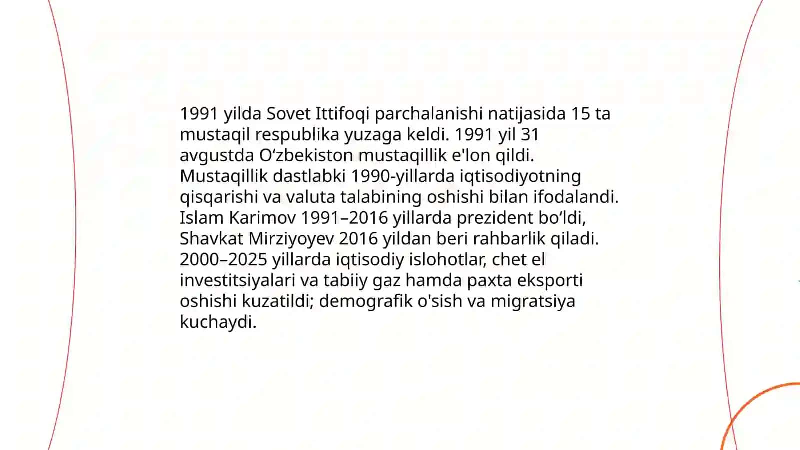 1991-2025 yillarda Jahondagi va Ozbekistondagi ozgarishlar 3