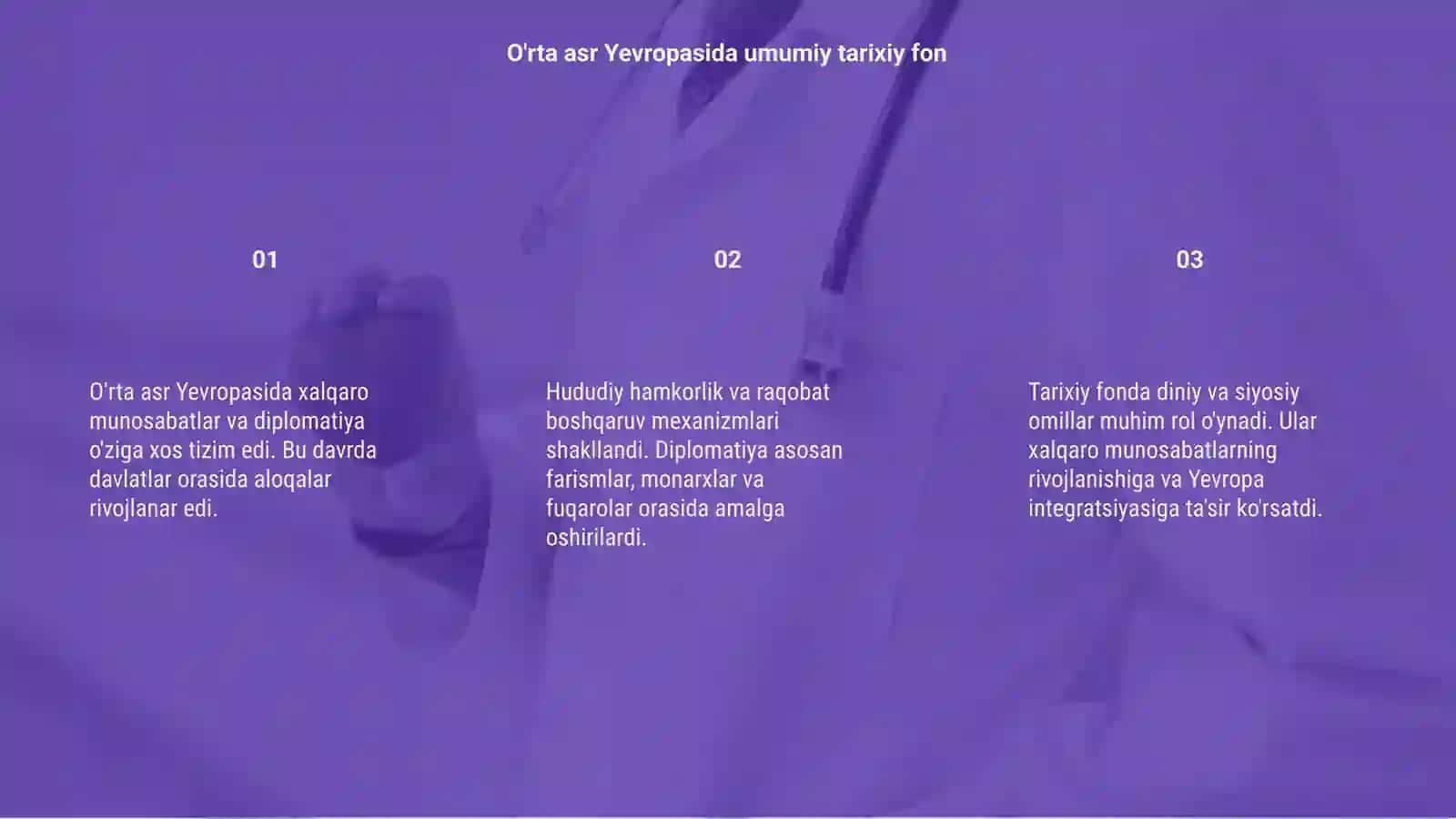O'rta asr yevropasida xalqaro munosabatlar va diplomatiya 3