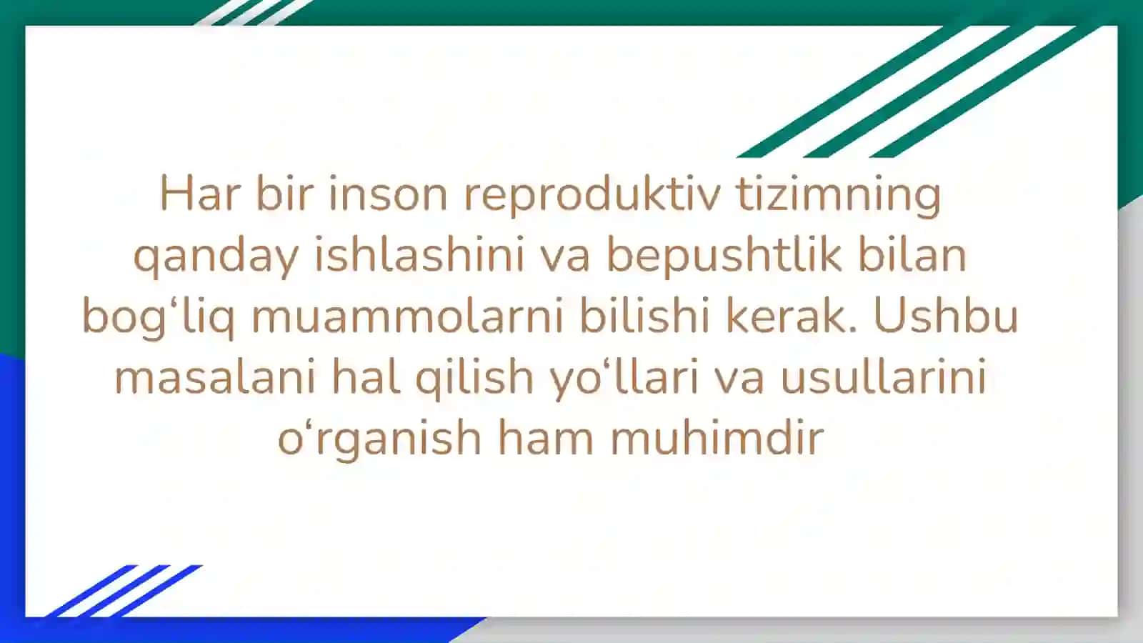 Ayollar va erkaklar reproduktıv a'zolar kasallıkları 3