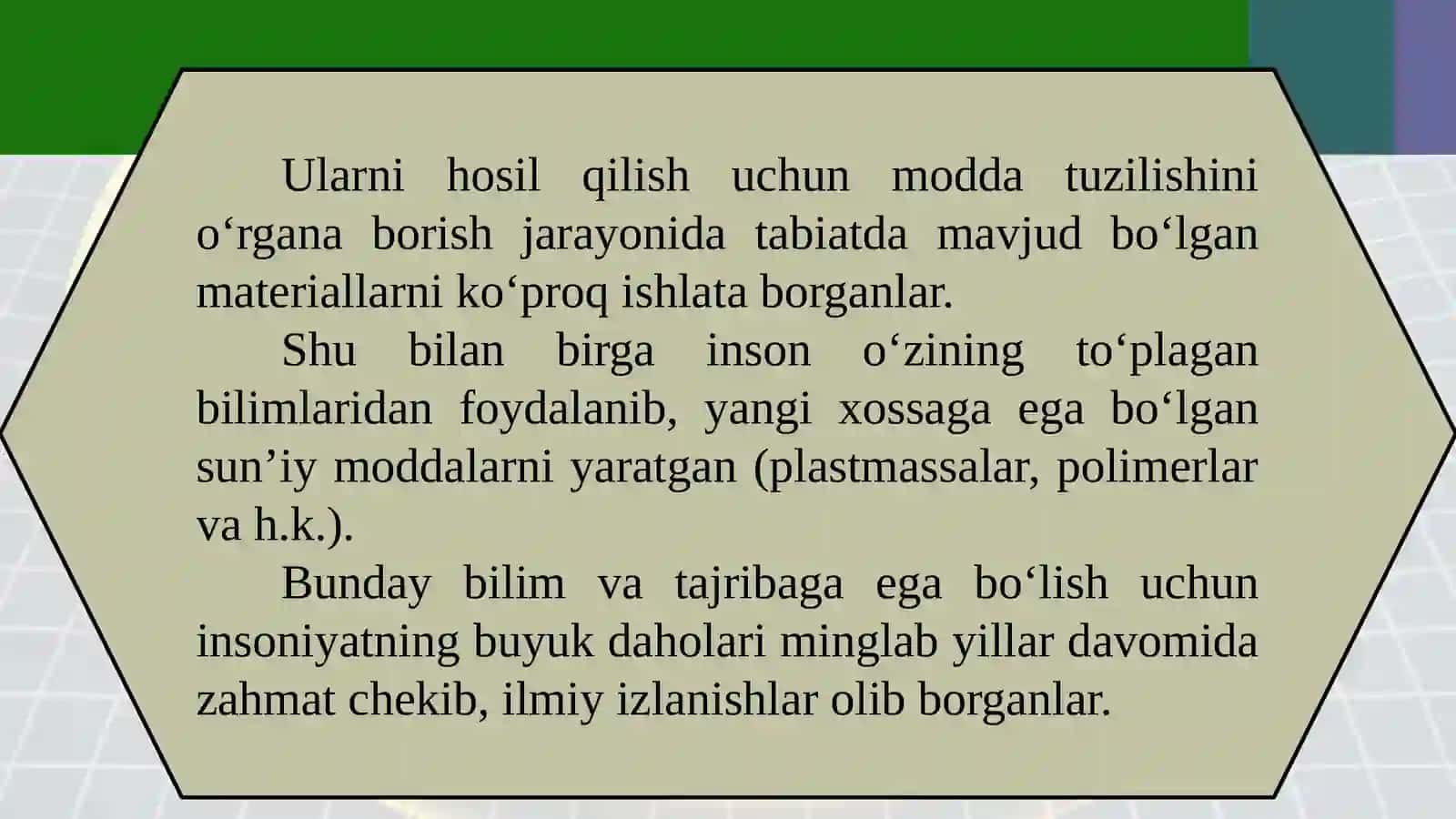 6-sinf Fizika fanidan Modda tuzilishi - Demokrit, Al-Roziy, Beruniy va Ibn Sino ta'limotlari dars taqdimoti 3