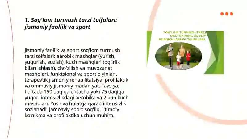 Sog'lom Turmush Tarzi 3