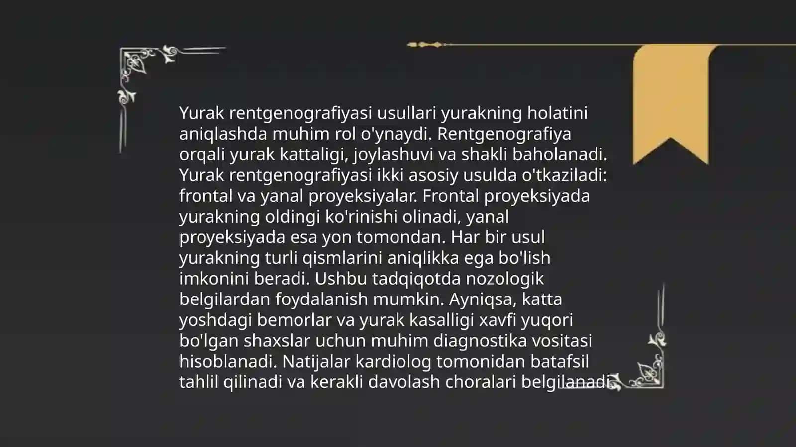 Yurak va qon-tomir nurli tekshirish usullari 3