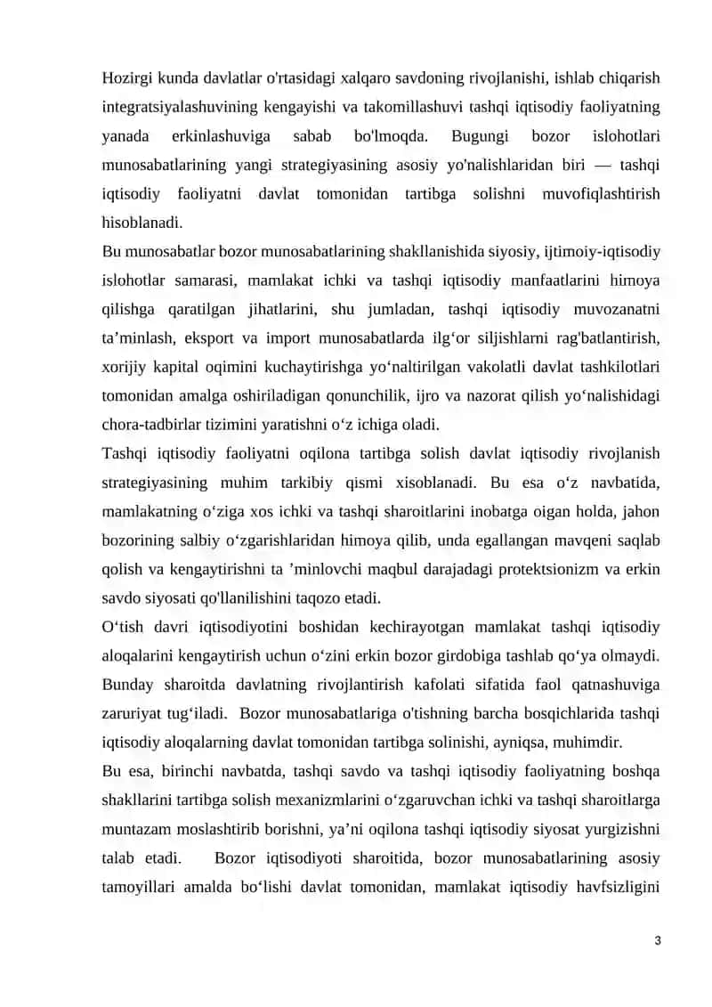 Jahon iqtisodiyoti globallashuvi jarayonlari natijalarining davrlar miqiyosida tahlili 3