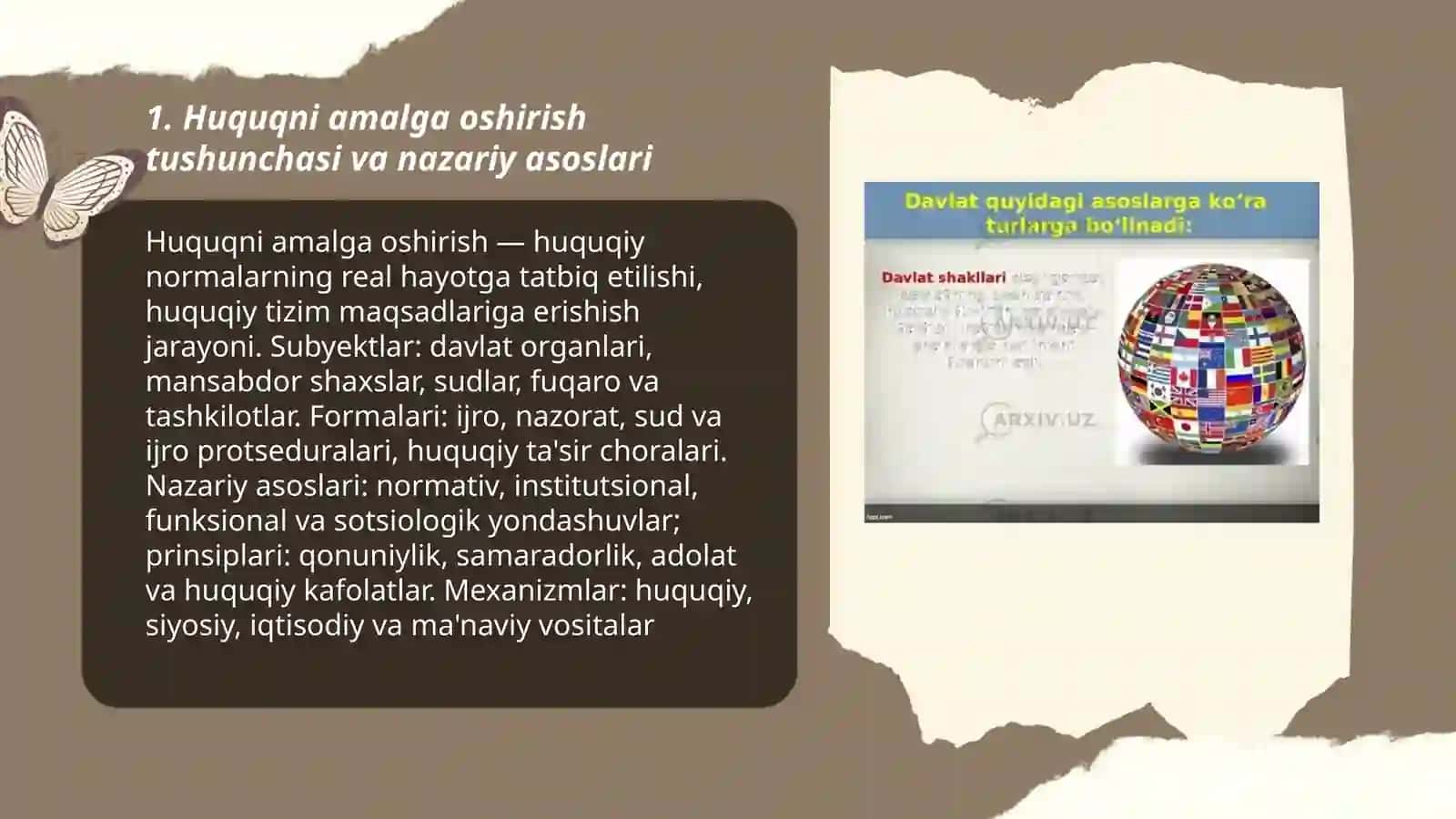 Huquqni amalga oshirish 3