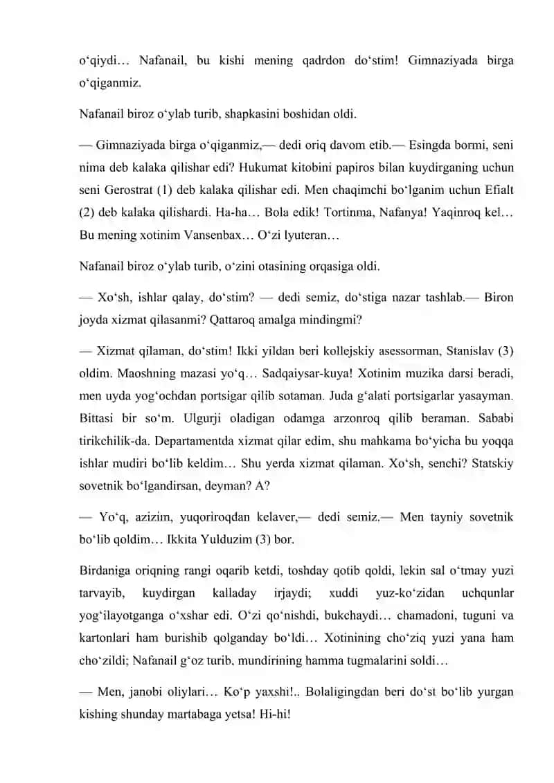 CHEXOV HIKOYALARI CHINGIZ AYTMATOV QISSALARI PRIMQUL QODIROV ZAMONLARI SPIK TUR SIFATIDA 3