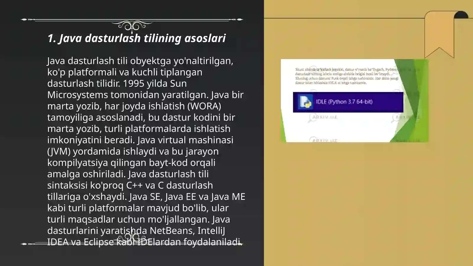 Java Backend oʼrganish usullari 3