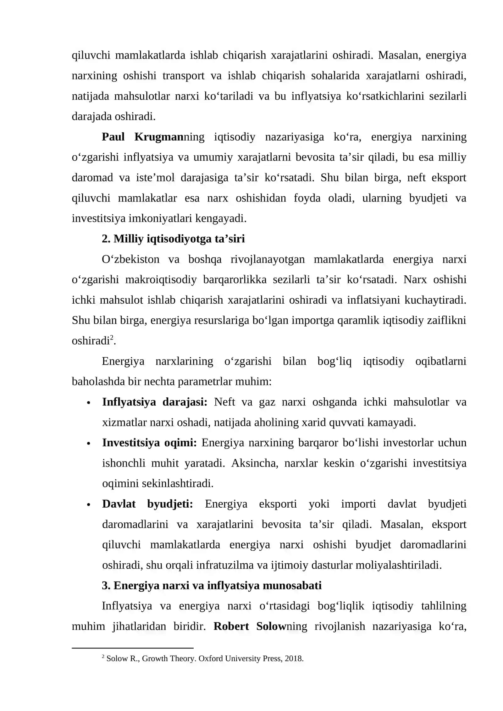 ENERGIYA RESURSLARI NARXINING O'ZGARISHI VA IQTISODIY BARQARORLIK 3