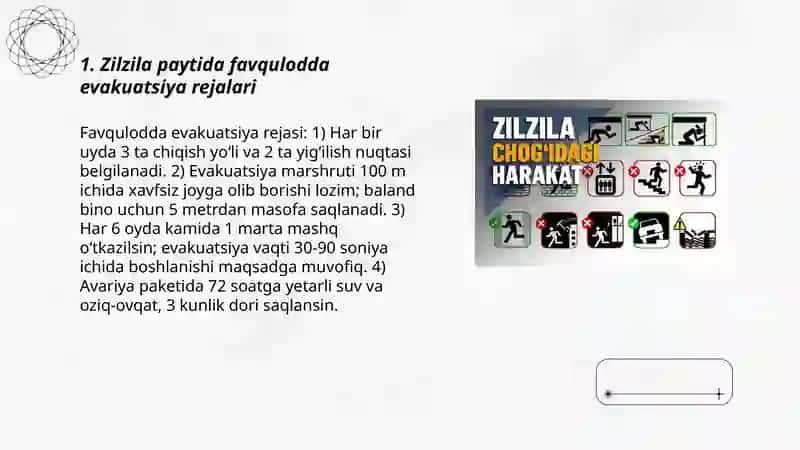 Zilzila vaqtida aholi harakatlari 3