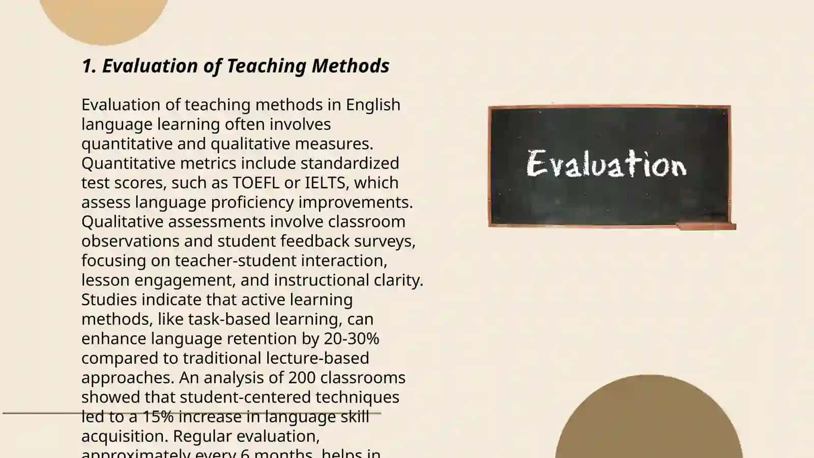 Evaluation of Teaching Methods 3