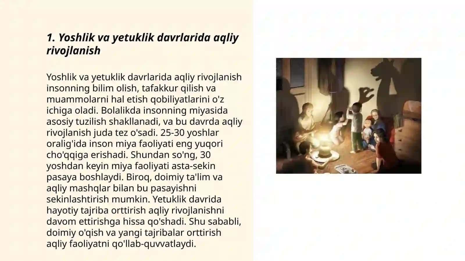Yoshlik va yetuklik davrining psixologik xususiyatlari gerontopsixalogiya 3