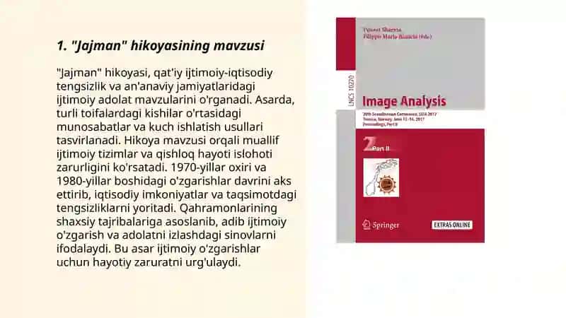 "Jajman" hikoyasi poetik tahlili 3