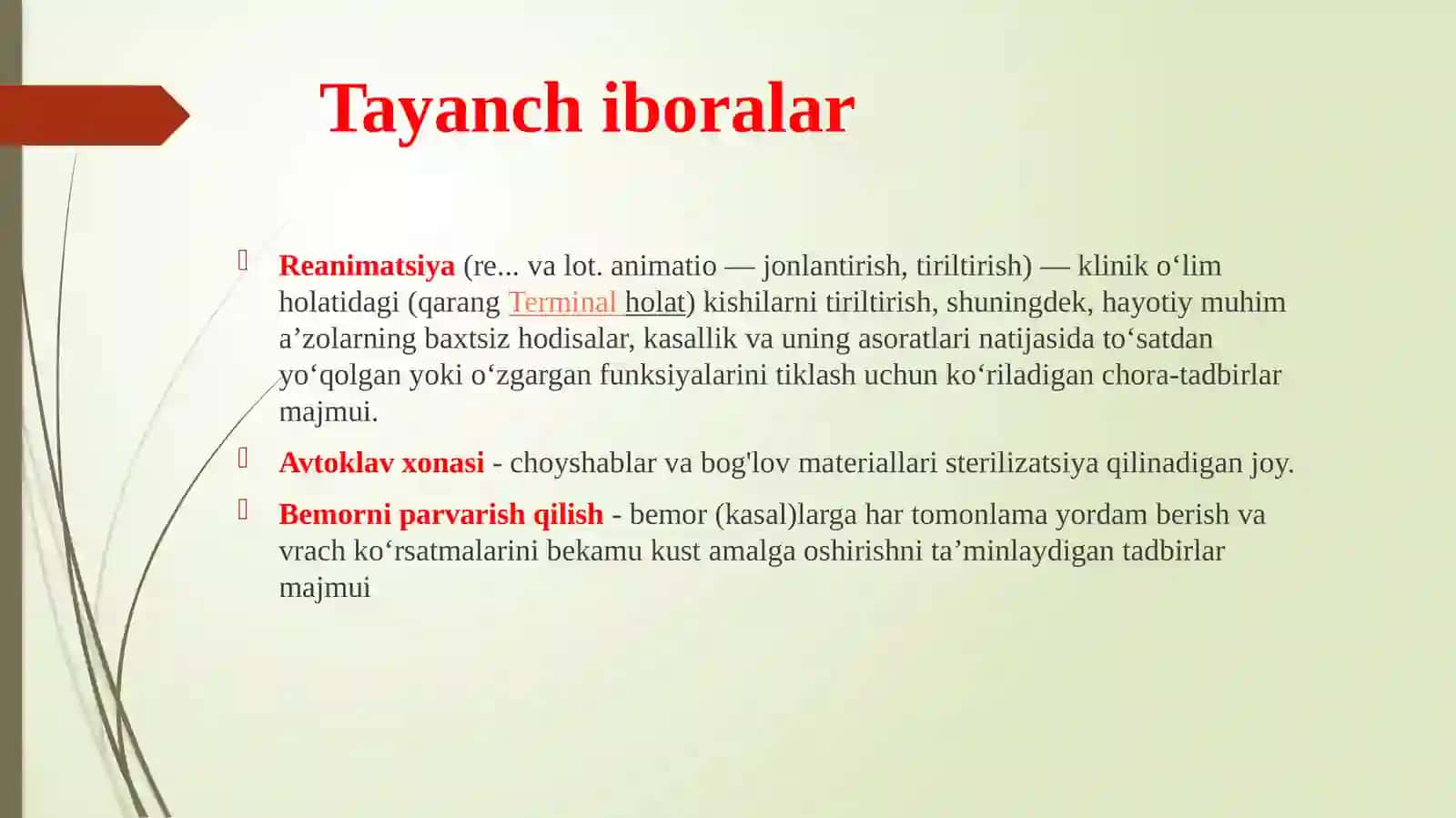 Reanimatsiya va intensiv terapiya haqida tushuncha 3