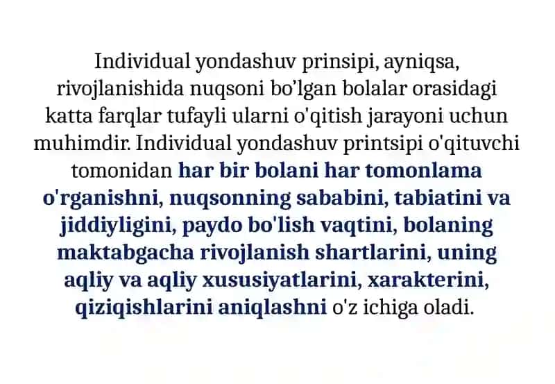 Maxsus ta'limda individual va differensial yondashuv ma'zmun 3