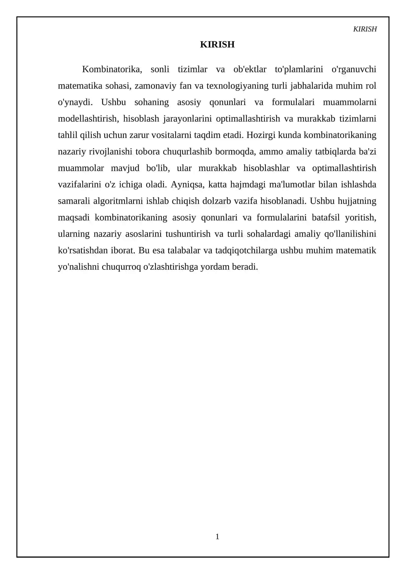 Kombinatorika asosiy qonunlari va formulalari 3