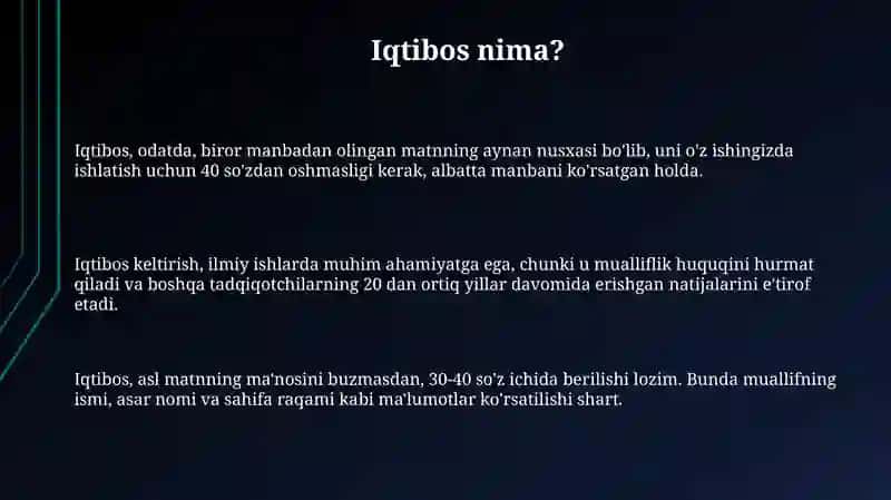 Iqtibos, Plagiat va Mualliflik Huquqi: Asosiy Tushunchalar 3