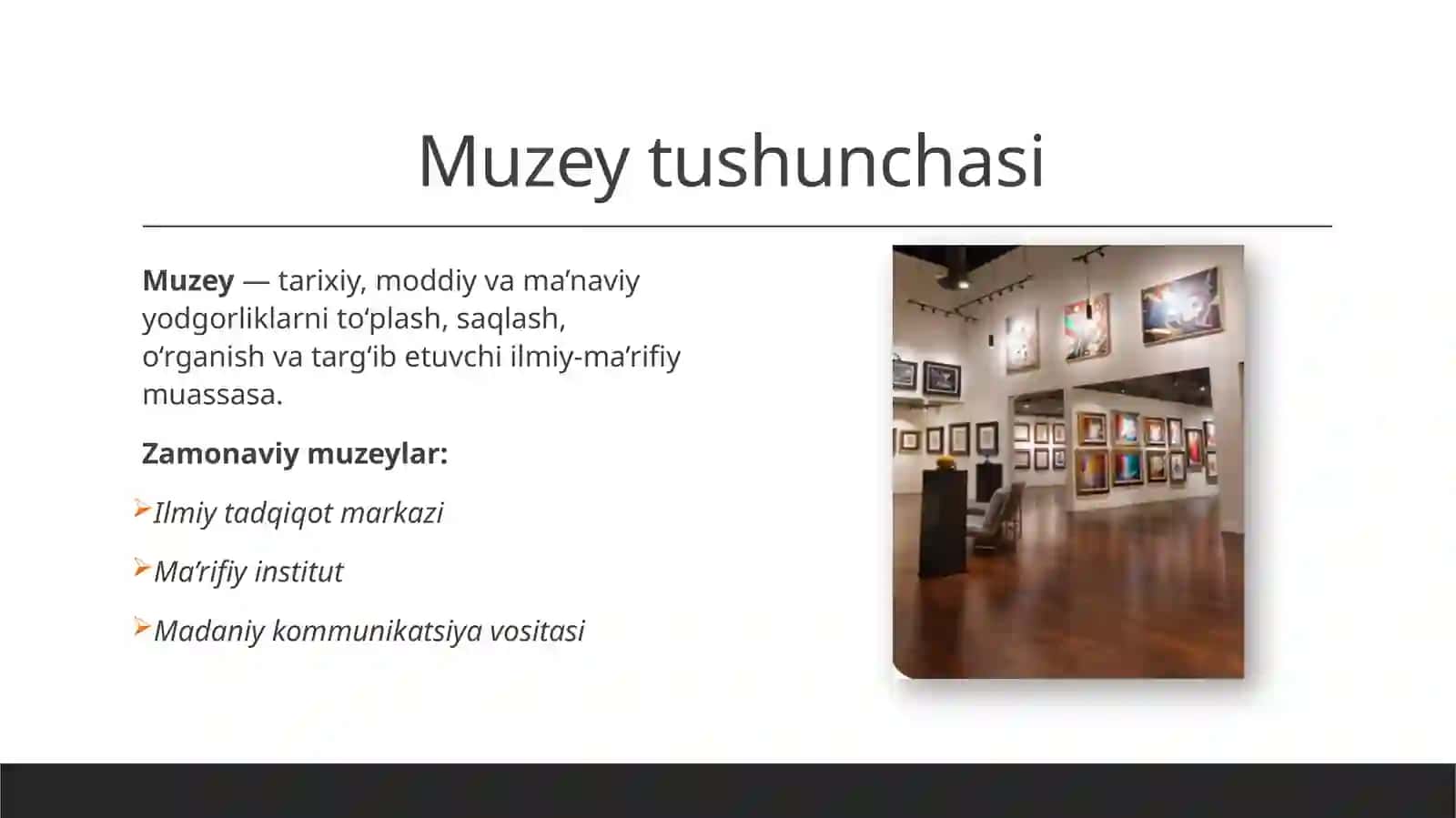 Muzeylarning ilmiy-ma’lumotnoma apparati va zamonaviy axborot texnologiyalari asosida rivojlantirish yo‘nalishlari 3