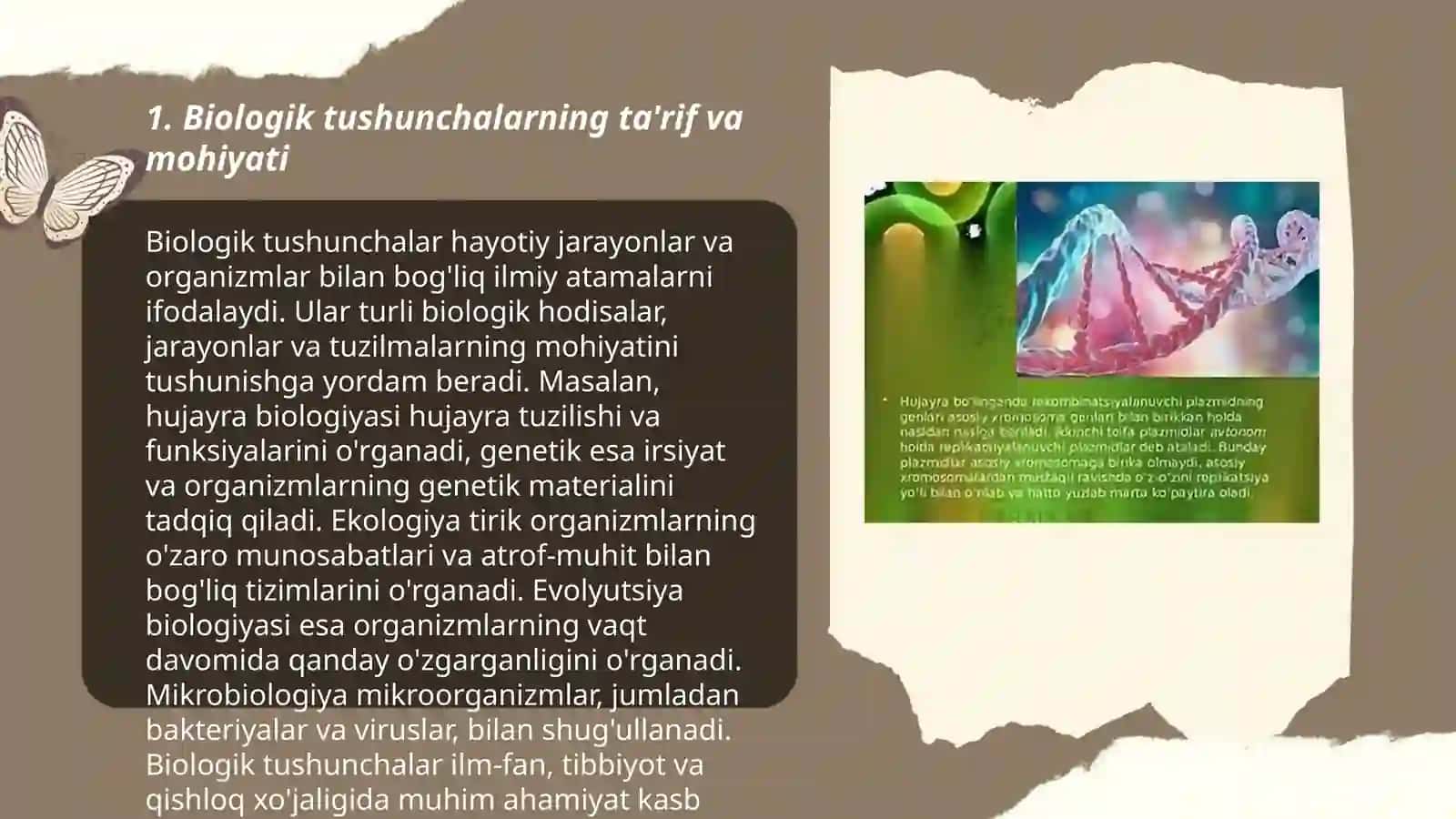 Biologik tushunchalarning rivojlanishni yoʻllari, vositalari 3