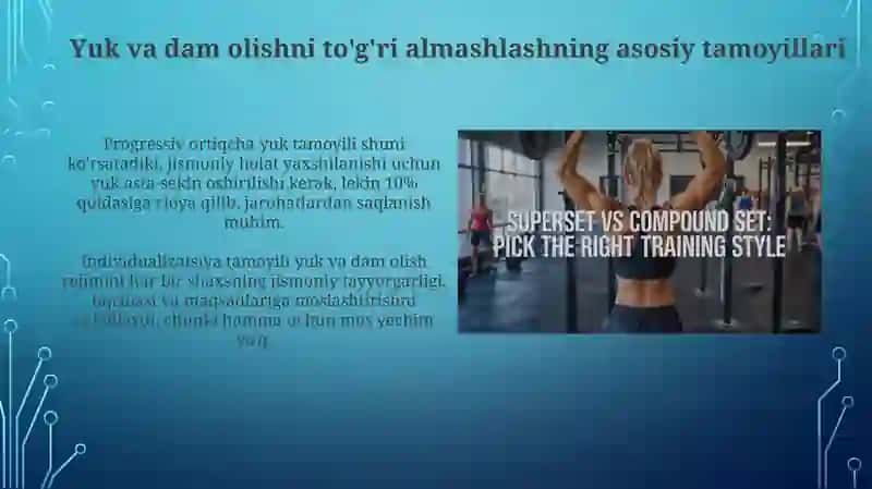Yuklama Va dam olishni tug’ri navbatlash 3